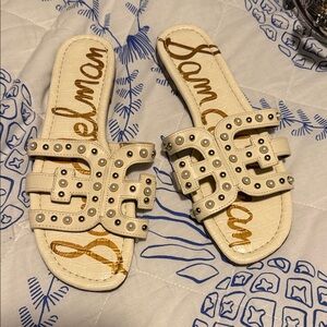 Sam Edelman Ivory Bay Pearl Stud Embellished Sandals